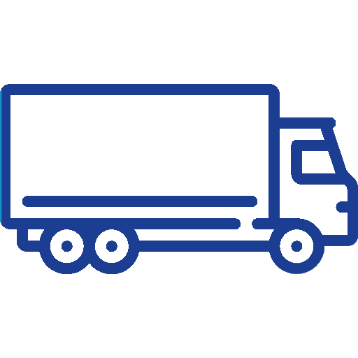 Ícono de camión azul - Módulo de transporte terrestre